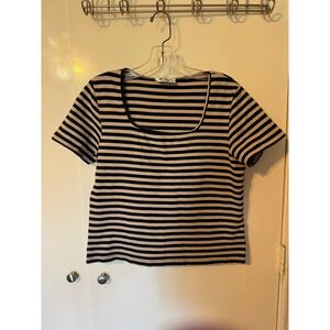 Vintage 90s striped All Points crop top medium/large